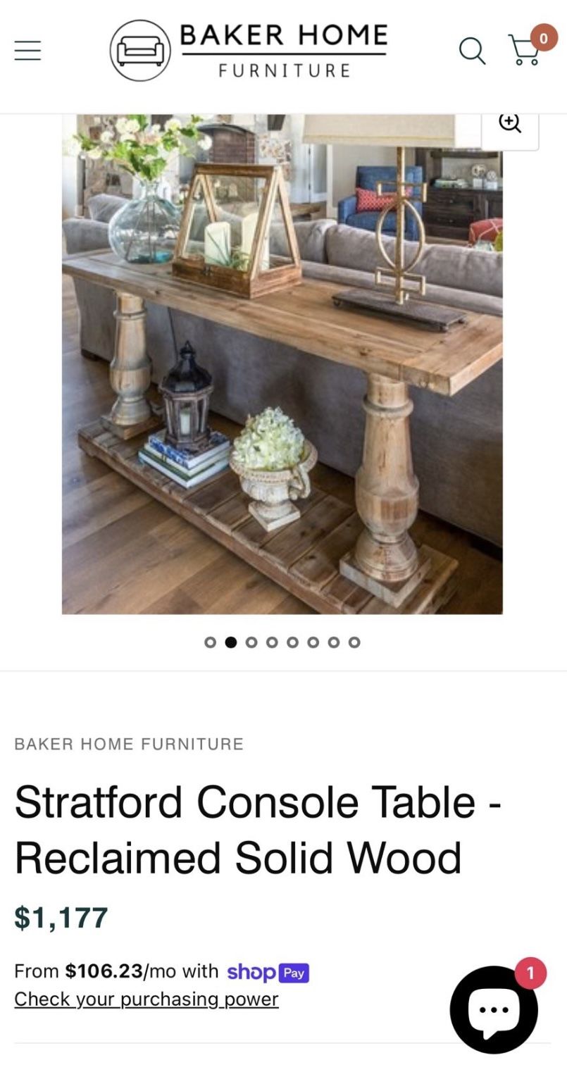 Stratford Console Table