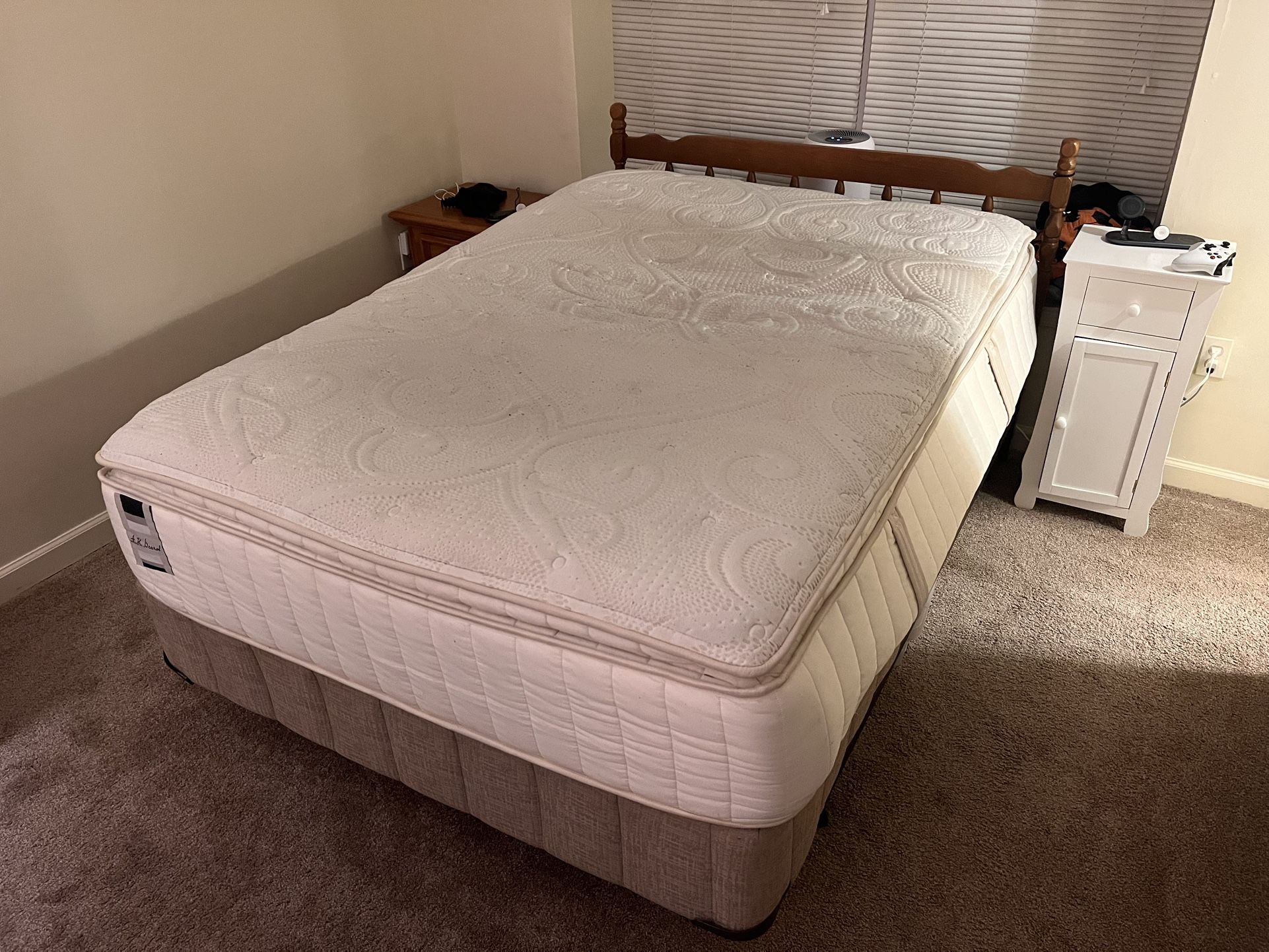 Full Mattress, Box Spring, and Frame