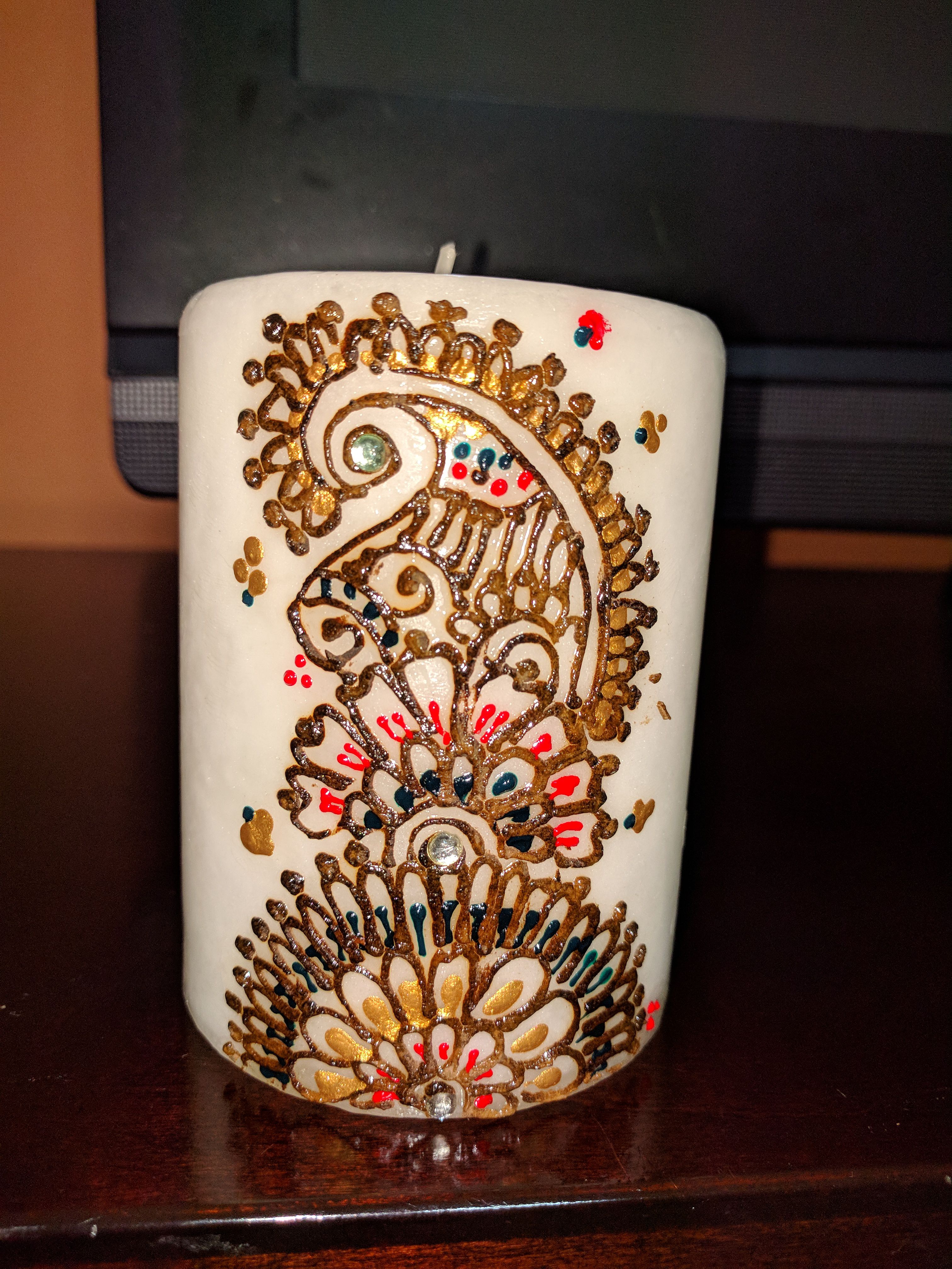 Beautiful Henna candles for gifts