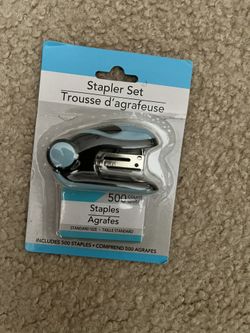 Mini Stapler Set With 500 Staples
