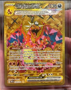 Charizard EX 228/197 Pokemon Obsidian Flames Hyper Rare Gold Card 2023 NM/Mint