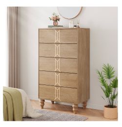 5-Drawer Wooden Dresser