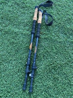 Trekking pole hiking