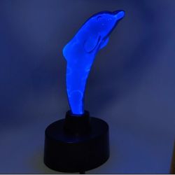Lumisource Dolphin Mini-Electra Plasma Lightning Light Art Lamp 12"
