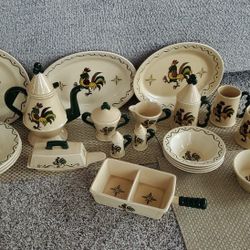 SPECIAL serving set, Metlox California Provincial dishes, 25 pieces 