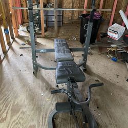 Multi Purpose Bench Press For Sell , Bar Included. 