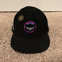 Chicago Cubs Black Corduroy Fitted Hat