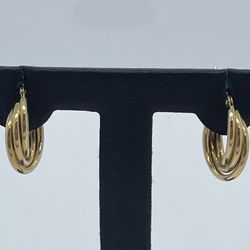 14K Gold Fancy Earrings. New