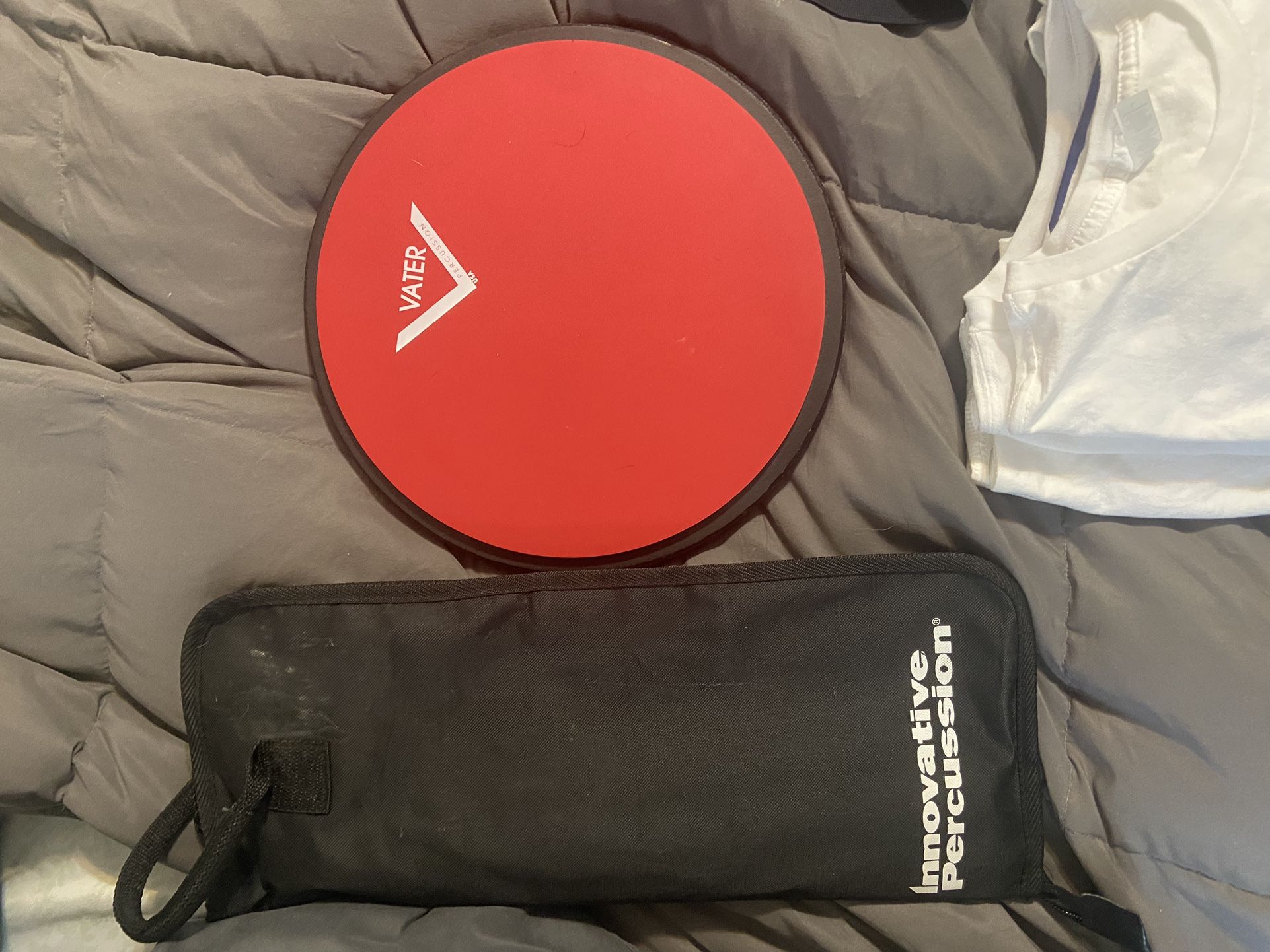 Drum Pad And Stick And Bag Percussion