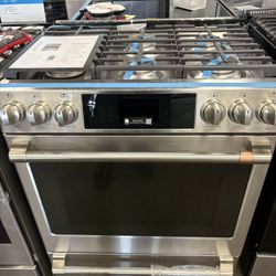 New Cafe Stainless Steel Gas Range Oven | ($0 Down) | No Credit Needed