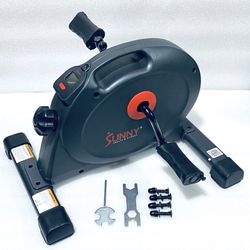 sunny Health & Fitness Under Desk Smart Mini Pedal Cycle Exercise Bike, Black