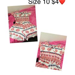 Romper Great Condition For Girls Size 10 ❤️❤️❤️firm Price O