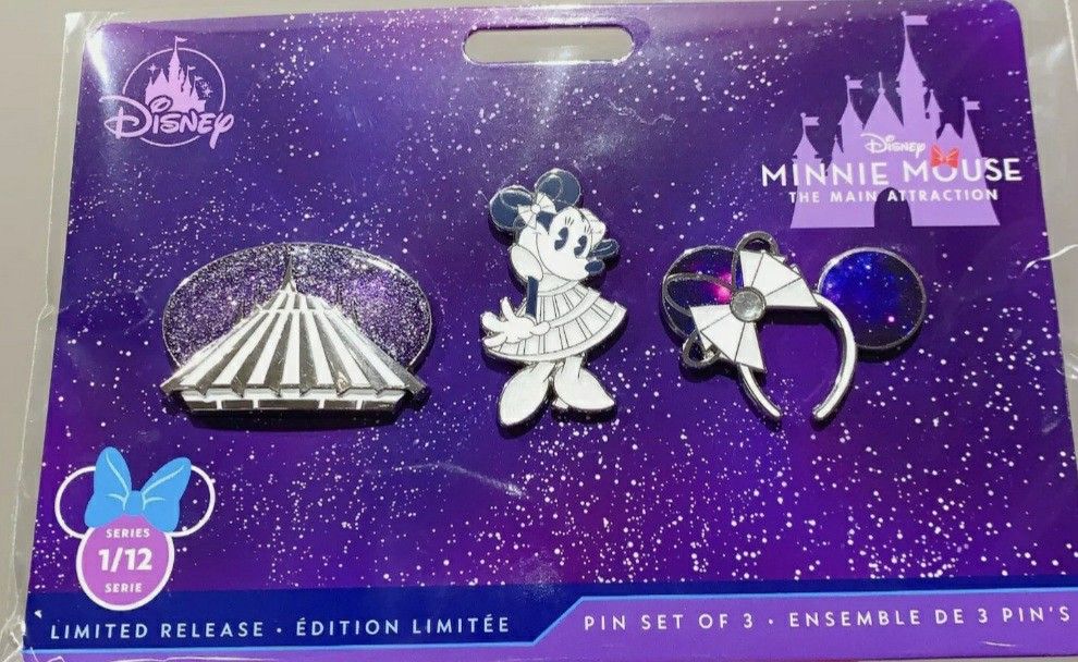 DISNEY MINNIE MOUSE MAIN ATTRACTION PINS BIG THUNDER MOUNTAIN SEPTEMBER LIMITED