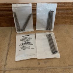 4 Hillman 4 Packs - Phillips Shutter Screws Stainless/brown 10x3