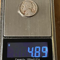 1957 Jefferson Wrong Weight And Repunched Mint Mark Nickel With No Fs Initials