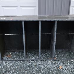 Metal garage shelves