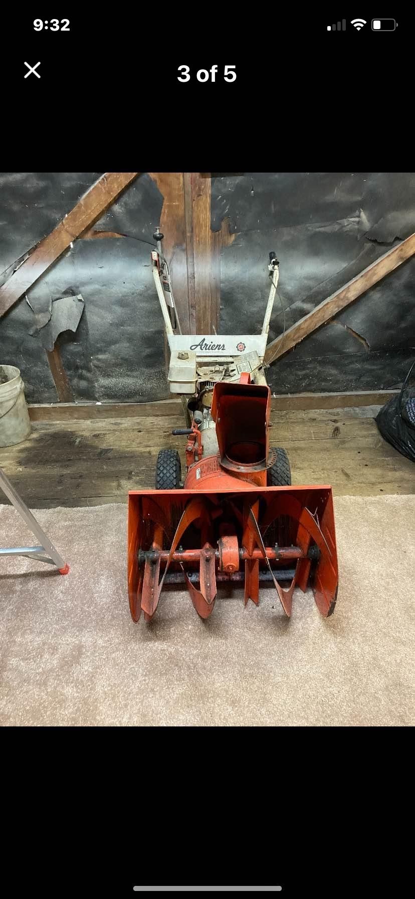 Older Ariens Snowblower