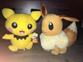 Big Pokémon plushies