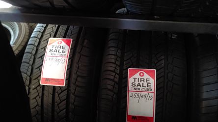 255 55r18 with 90% life. Balanceo incluido $240