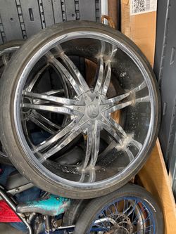 24 inch universal 6 lug chrome rims