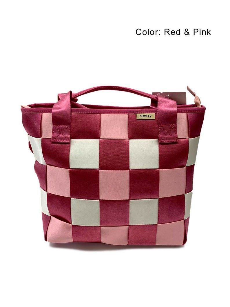Comely Checkered Backpack/handbag