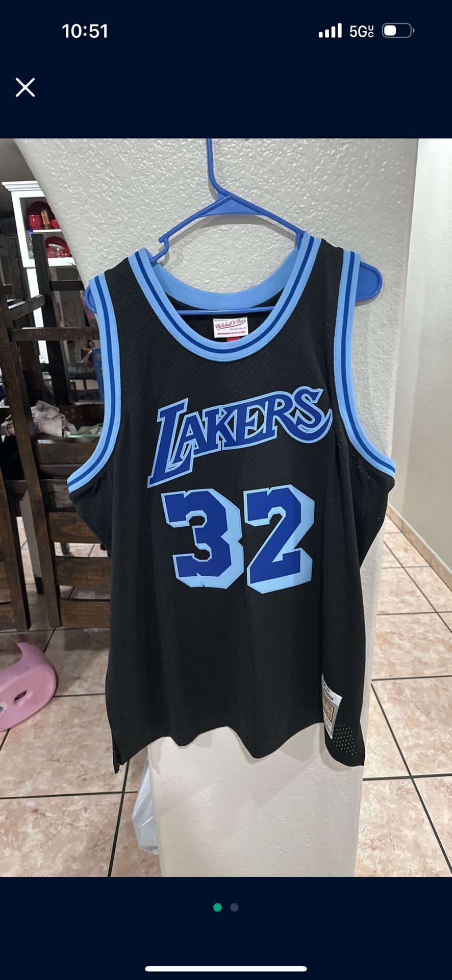Gold Hardwood Classics Magic Johnson Jersey Mitchell Ness Men's