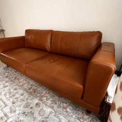Genuine Leather Couch 