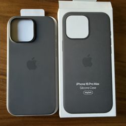 Apple iPhone 16 Pro Max Silicone Case(Gray)