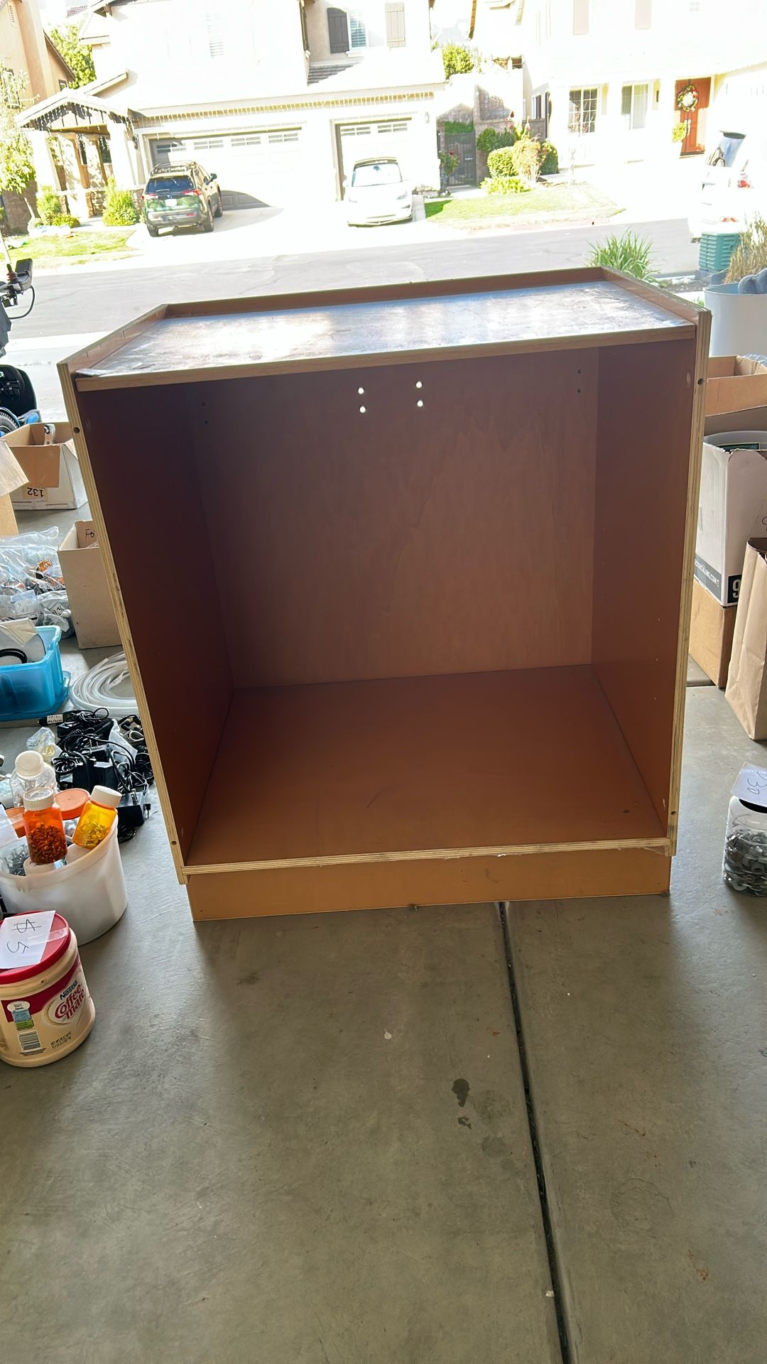 Wood Cabinet. L—30”. W—24” .H—35”