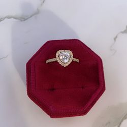 14k Heart Ring