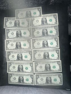 1 Dollar Bill Cool Serial Numbers  (NOT FREE ACCEPTING OFFERS )