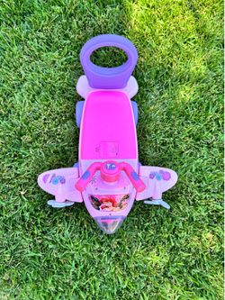 Disney Princess Ride-On Airplane Push Toy – Lights & Sounds