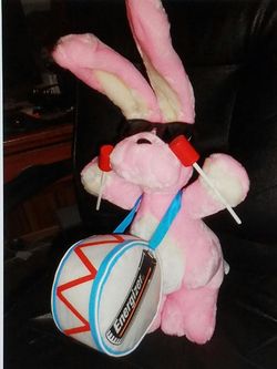 Enigizer bunny stuffed animal