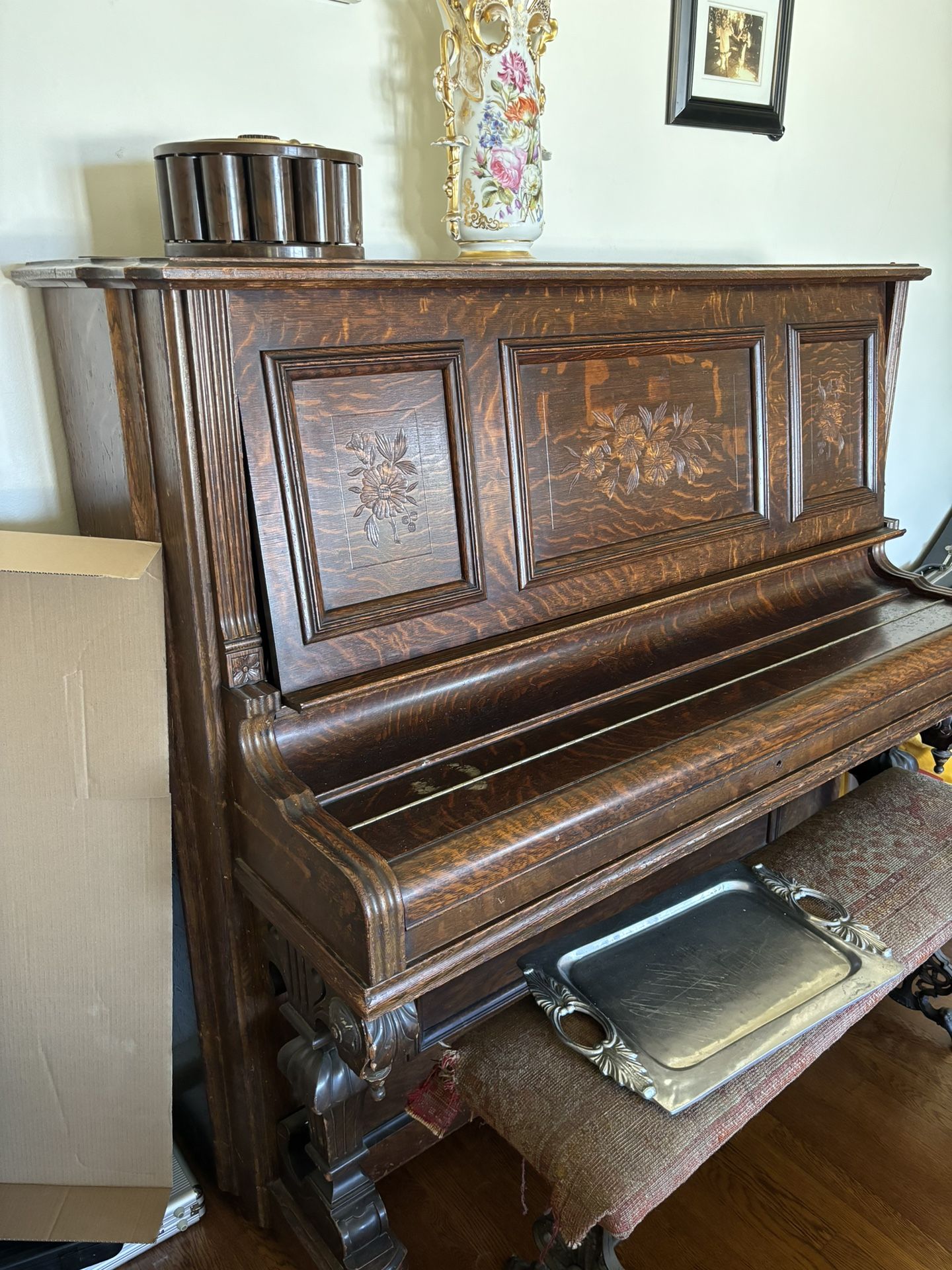 Vintage upright piano