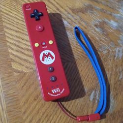 Red Mario Nintendo Wii Controller 