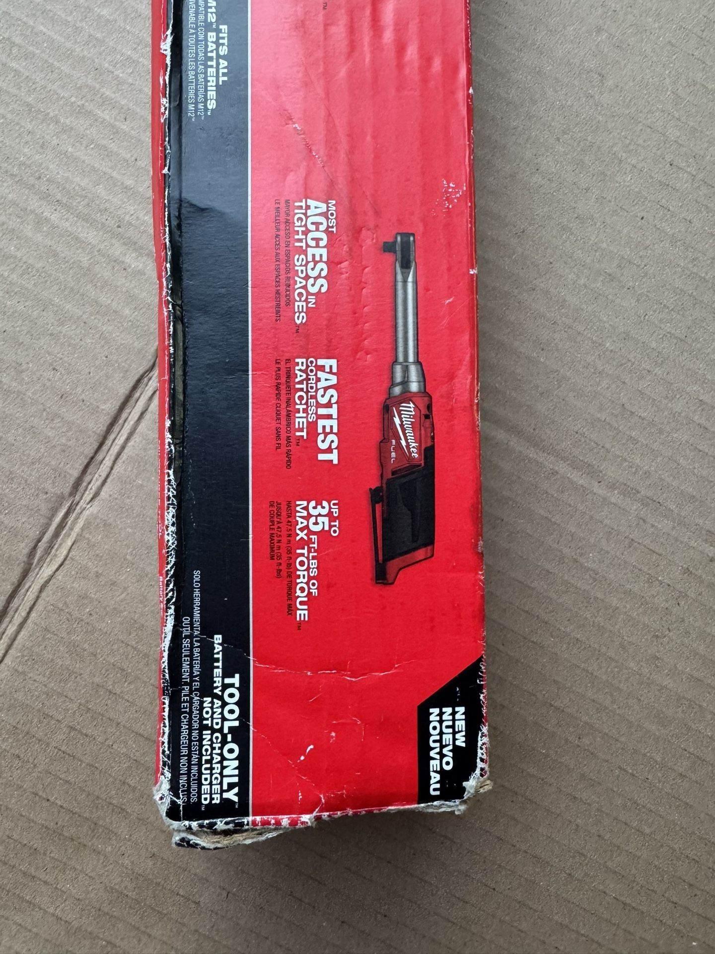 Milwaukee M12 FUEL 12V Lithium-Ion Brushless Cordless 3/8 in. Extended Reach High Speed Ratchet (Tool Only)