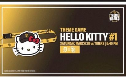 Brand new Hello Kitty Padres Bag