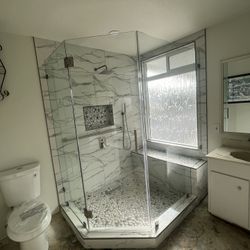 Custom Shower Door Glass  Puertas De Vidrio   Para Baños 