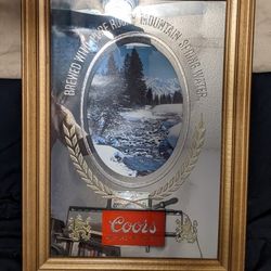 Coors light vintage bar mirror