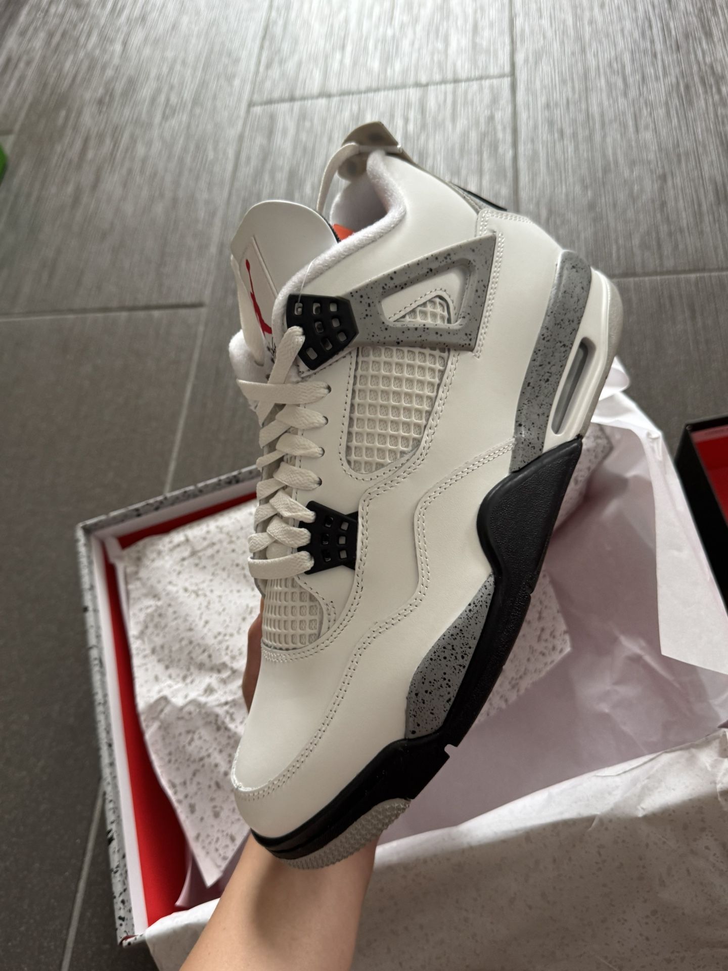 Jordan 4 White Cement