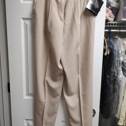 NWT Counterparts Brand Beige Pants- Adjustable Waist Up To 5" Slimming