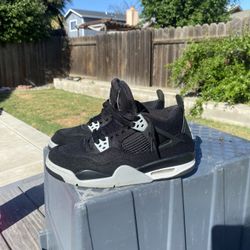 Jordan 4 Black Canvas 
