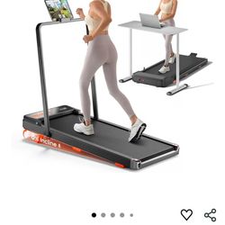 TREAFLOW Walking Pad,Treadmill with Incline for Home Office, 2.5HP Portable Under Desk Treadmill with 265 Lbs Capacity,Remote Control, Led Display