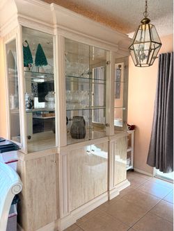 Large China Cabinet Display Hutch