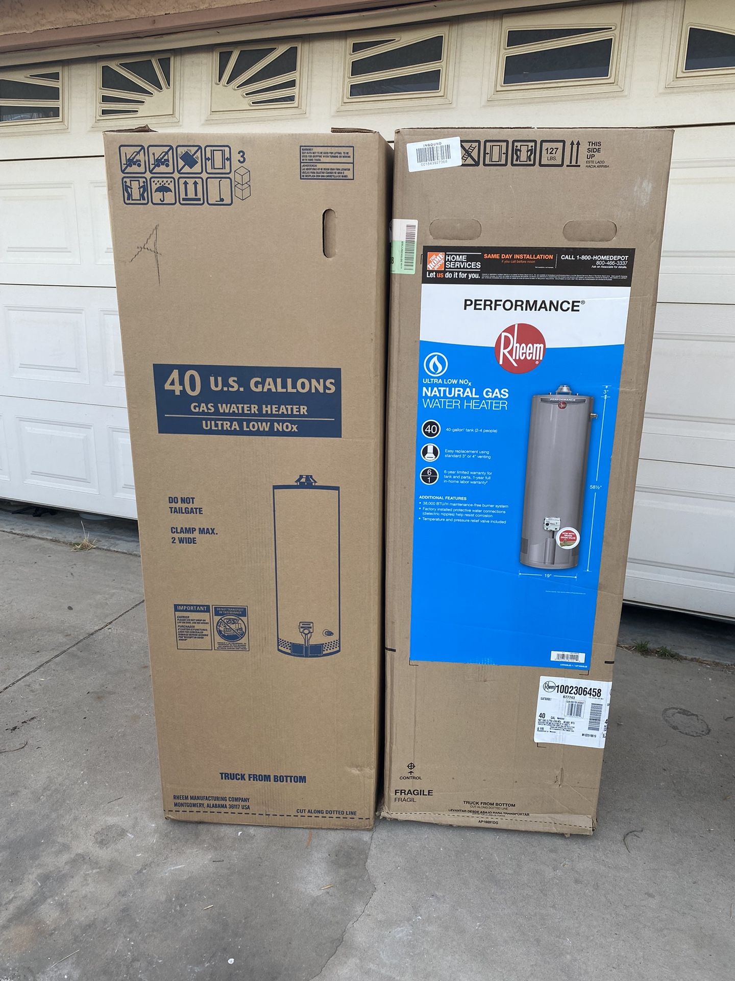 40 gallon water heater