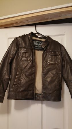 Boys leather jacket 9-11 years