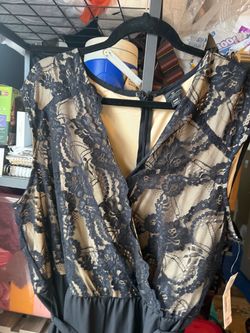 Black Lace Overlay jumper with Tags