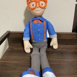 Blippi Bendable Plush Doll, 16inch Tall