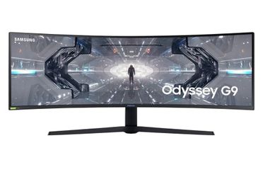 SAMSUNG 49-inch Odyssey G9 - QHD, 240hz, 1000R Curved Gaming Monitor, 1ms, NVIDIA G-SYNC & FreeSync, QLED (LC49G95TSSNXZA) white