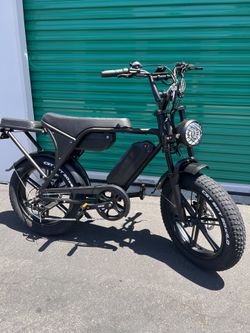 48V/1000Watt Motor/Dual Battery W/Extra Seat Electric E- Bike